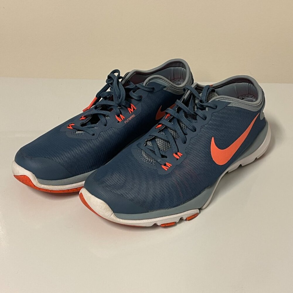 Nike Flex Supreme TR4 Women's Training Running Shoes - Blue w/ Pink Size 9.5